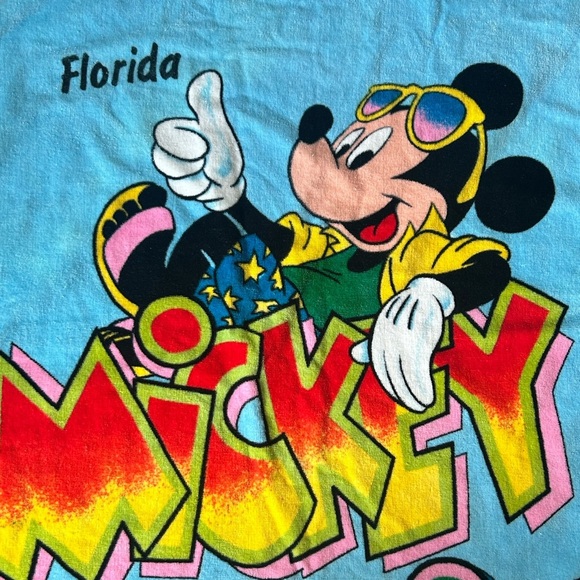 Vintage Mickey and Minnie Beach Towel Florida Vacation Disney - Picture 2 of 8